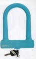 ART.LU 15 A Lucchetto ad arco Fixed Lock in silicone azzurro 76 mm. x 128 mm